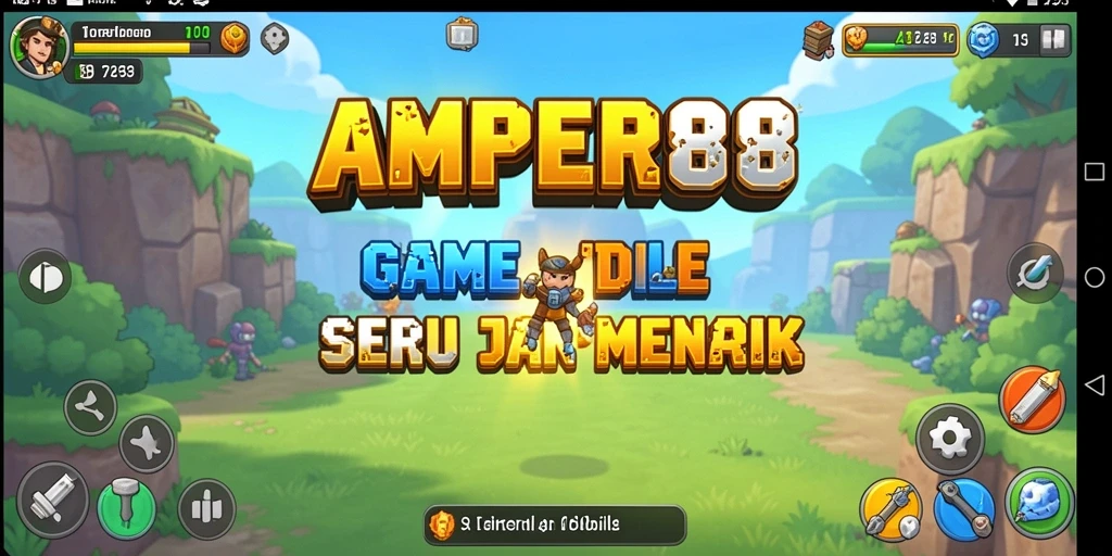 Tampilan gameplay AMPER88 yang menarik dengan fitur Idle.