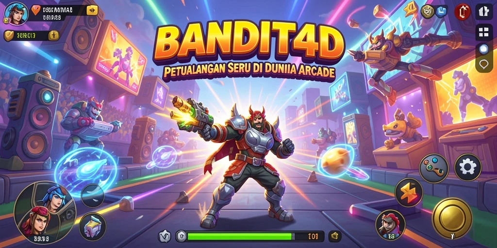 Screenshot BANDIT4D menampilkan gameplay seru dengan aksi arcade.