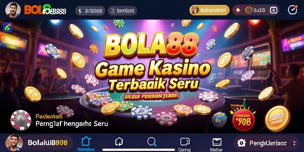 Gameplay seru dan menegangkan di aplikasi BOLA88 Kasino.