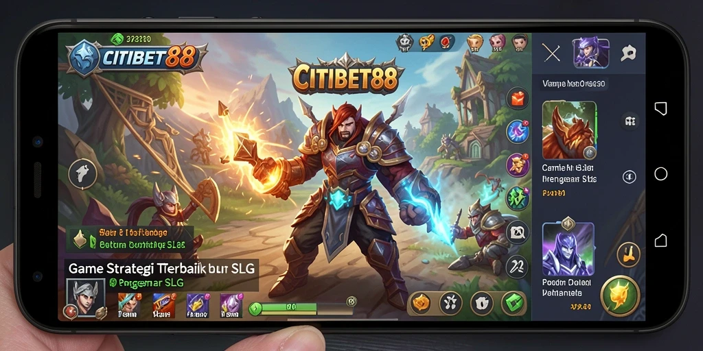 Tangkapan layar menampilkan aksi intens dalam gameplay SLG CITIBET88.