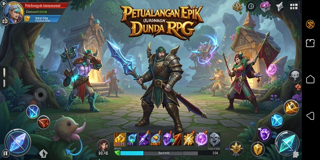Tampilan gameplay RPG seru di dalam D06 dengan karakter dan lokasi fantastis.