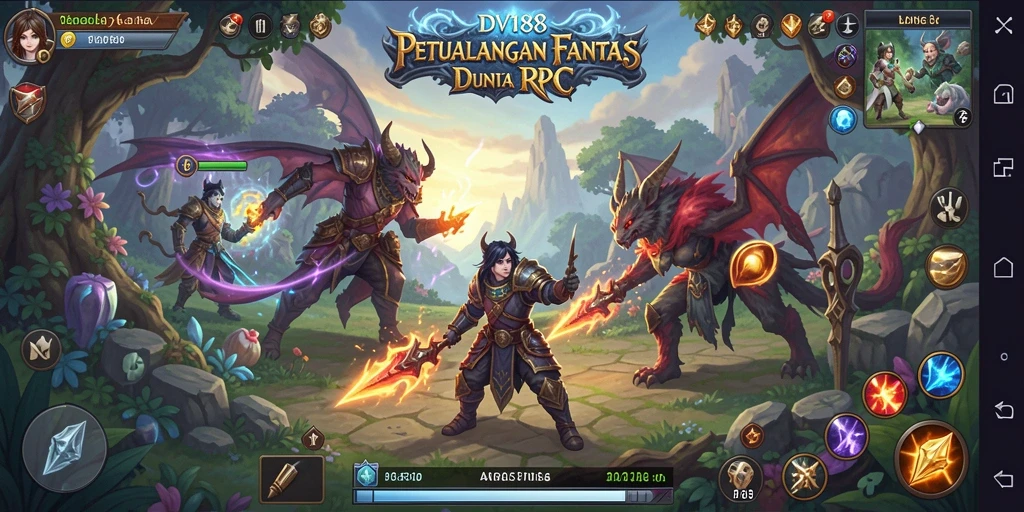 Gameplay seru dengan petualangan RPG yang mendebarkan.