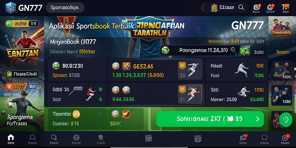 Tampilan gameplay menarik dari aplikasi Sportsbook GN777.