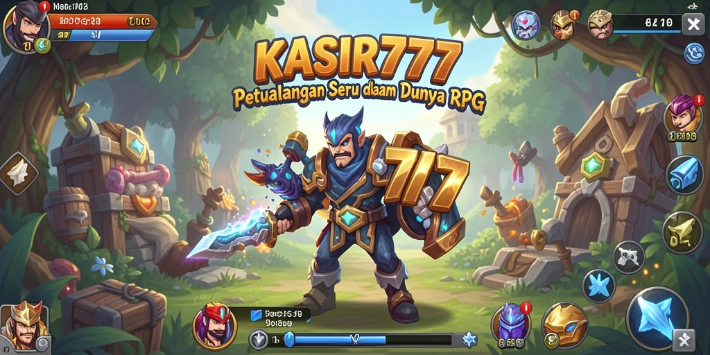 Screenshot KASIR777 menampilkan aksi pertarungan seru dalam permainan RPG.