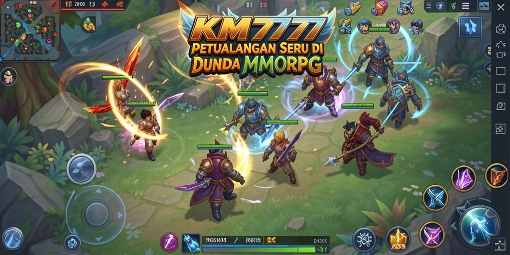 Tangkapan layar gameplay KM777 menunjukkan petualangan RPG yang mendebarkan.