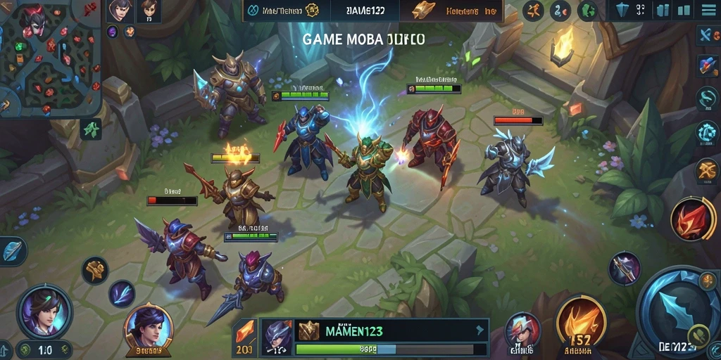 Screenshot gameplay MAMEN123 menampilkan aksi seru dan karakter unik.