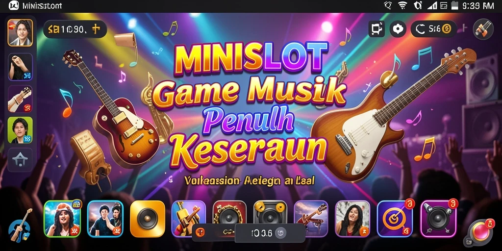 Tangkapan layar menampilkan suasana gameplay musik yang seru.