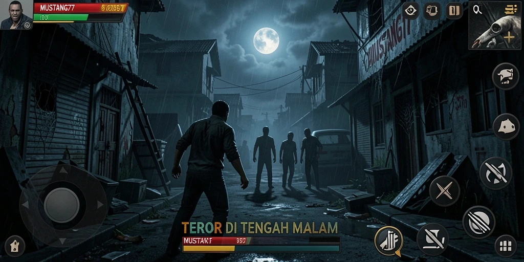 Gameplay menegangkan dari MUSTANG77 di dunia yang gelap.