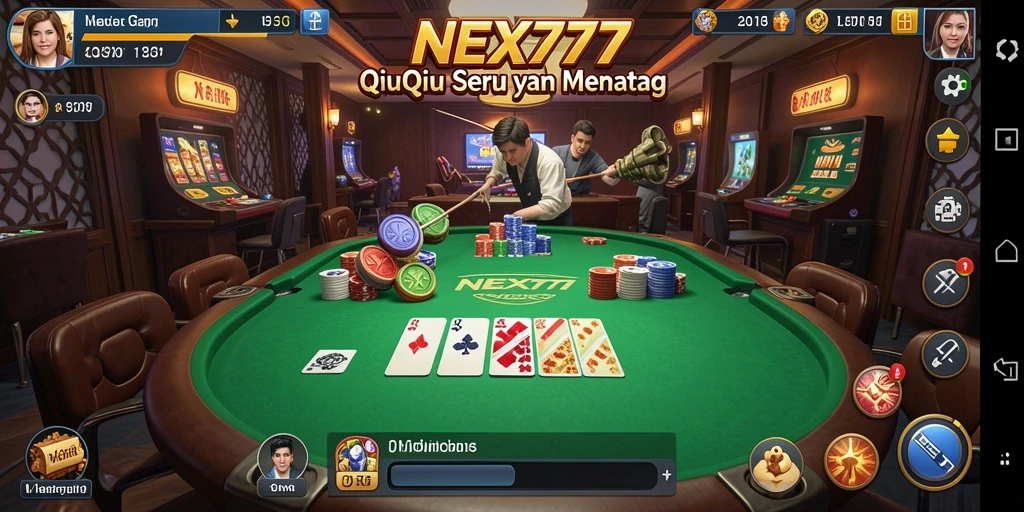 Tampilan gameplay seru QiuQiu di NEX777.