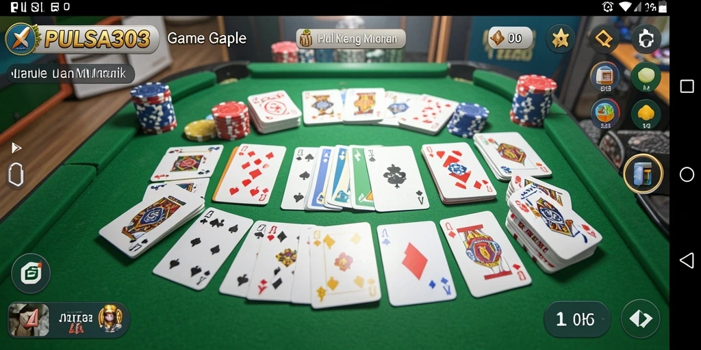 Screenshot gameplay PULSA303 yang menampilkan aksi seru permainan Gaple.