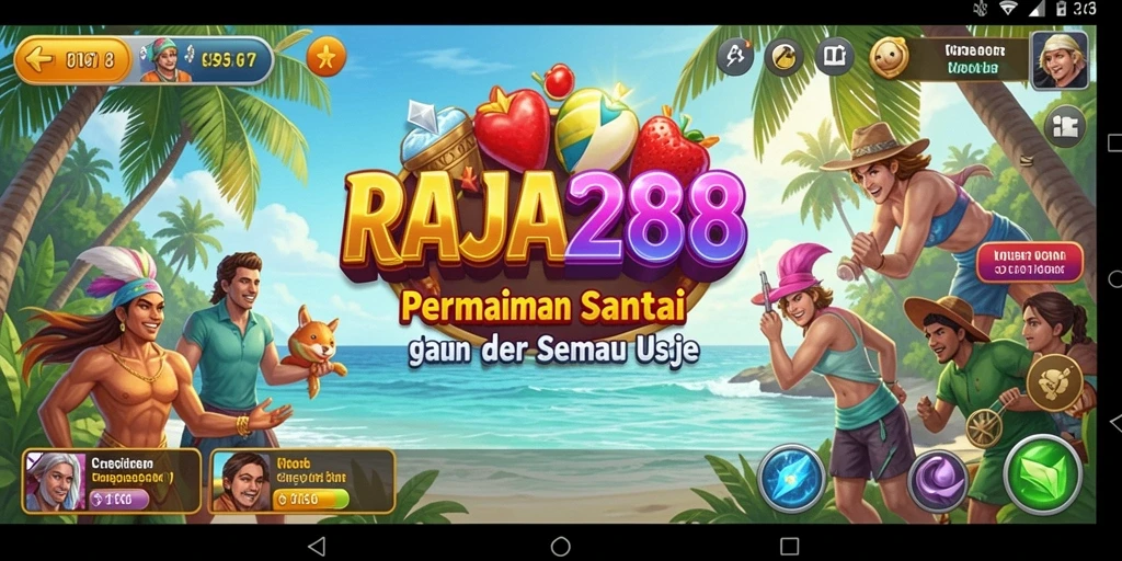 Tampilan menarik dan gameplay seru di RAJA288.