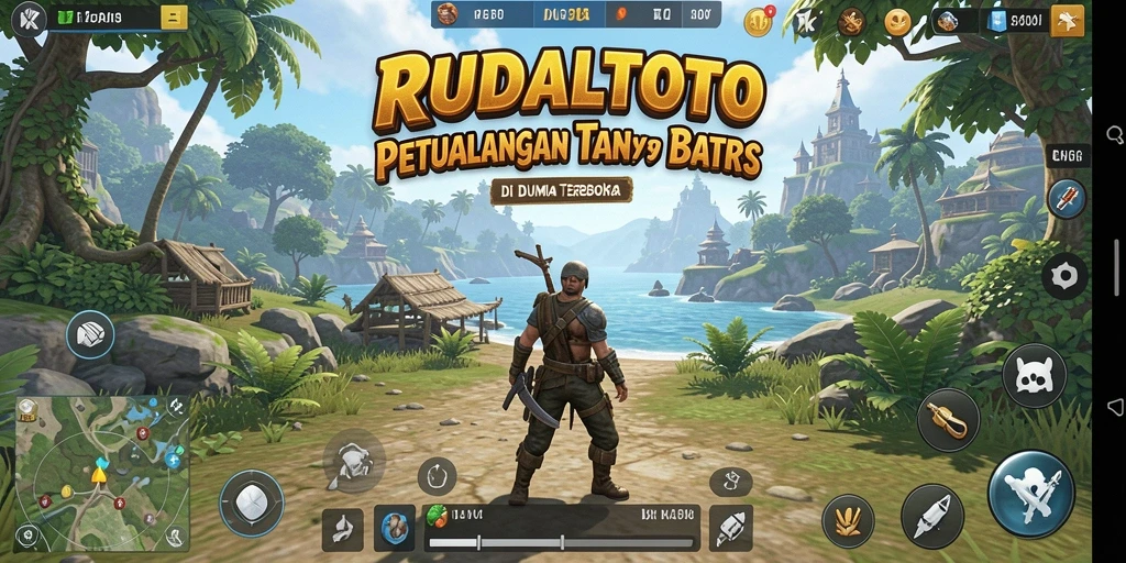 Tampilan gameplay dinamis dalam dunia terbuka RUDALTOTO.