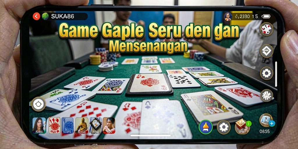 Tampilan gameplay Gaple yang mengasyikkan dan interaktif.