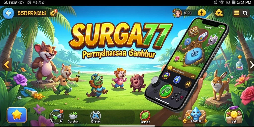 Gameplay SURGA77 yang menarik dan penuh warna.